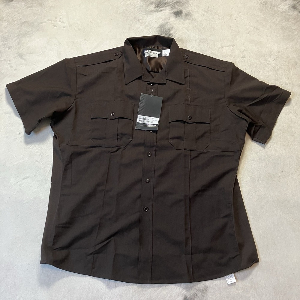 Blauer Supershirt Mens Size XL Brown Uniform Tactical Short Sleeve Shirt NWT